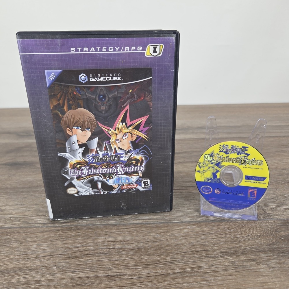 Yu-Gi-Oh The Falsebound Kingdom Nintendo GameCube 2003 Disc w/ Aftermarket Case